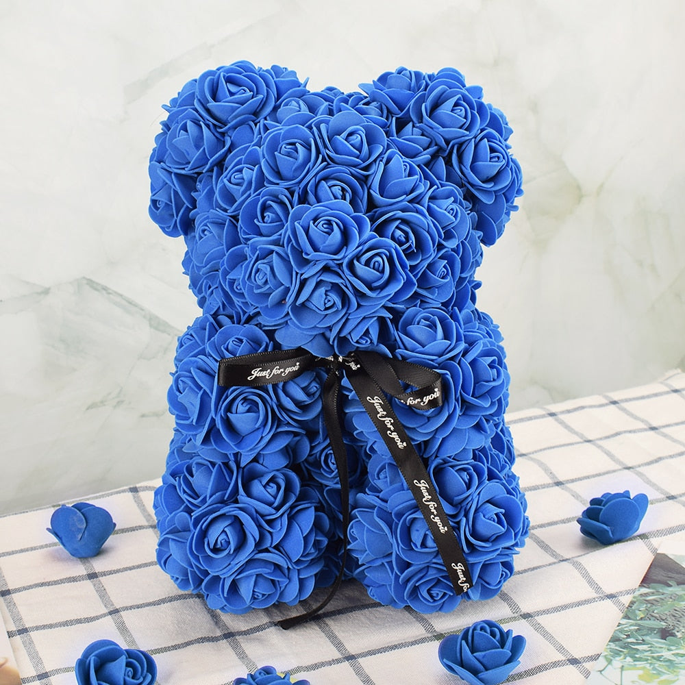 Artificial Rose Flower Bear